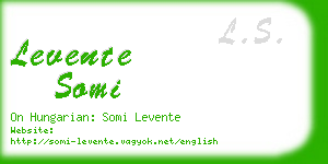 levente somi business card